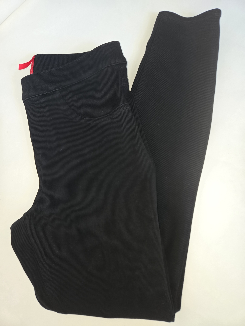 SPANX Jean-ish Ankle Leggings Black High Rise Pull On Jeggings Stretchy Size S